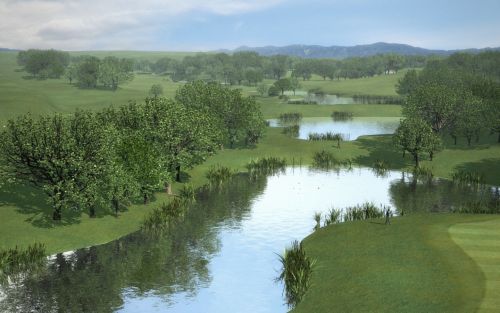 Infografía 3D de Campo de Golf - Campo de Golf 1
