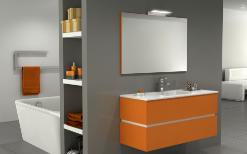 Infografías 3D de Muebles de baño - Modelo Box - General