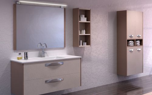Perspectivas 3D de Muebles de baño - Modelo Seda - Infografía modelo Seda - General